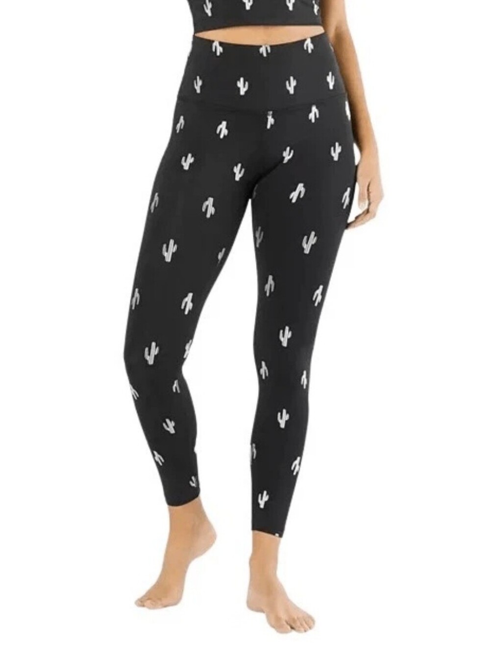 BEYOND YOGA High Waist Cactus Foil Leggings Women's XS Black Stretch Compression